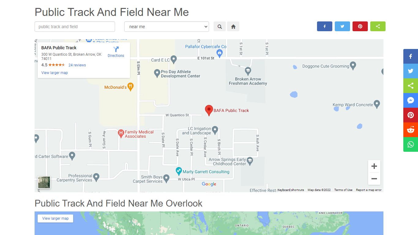Public Track And Field Near Me
